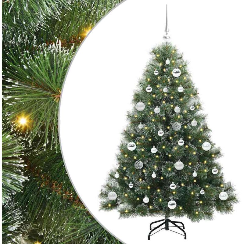 Künstlicher Weihnachtsbaum Mit 150 Leds Grün 150 Cm Pe Und Pvc Vidaxl