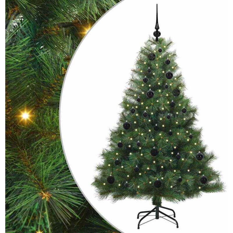 Künstlicher Weihnachtsbaum Mit 150 Leds Grün 150 Cm Pe Und Pvc Vidaxl
