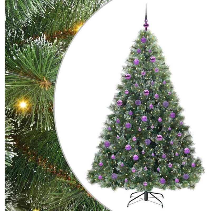 Künstlicher Weihnachtsbaum Mit 300 Leds Grün 180 Cm Pe Und Pvc Vidaxl