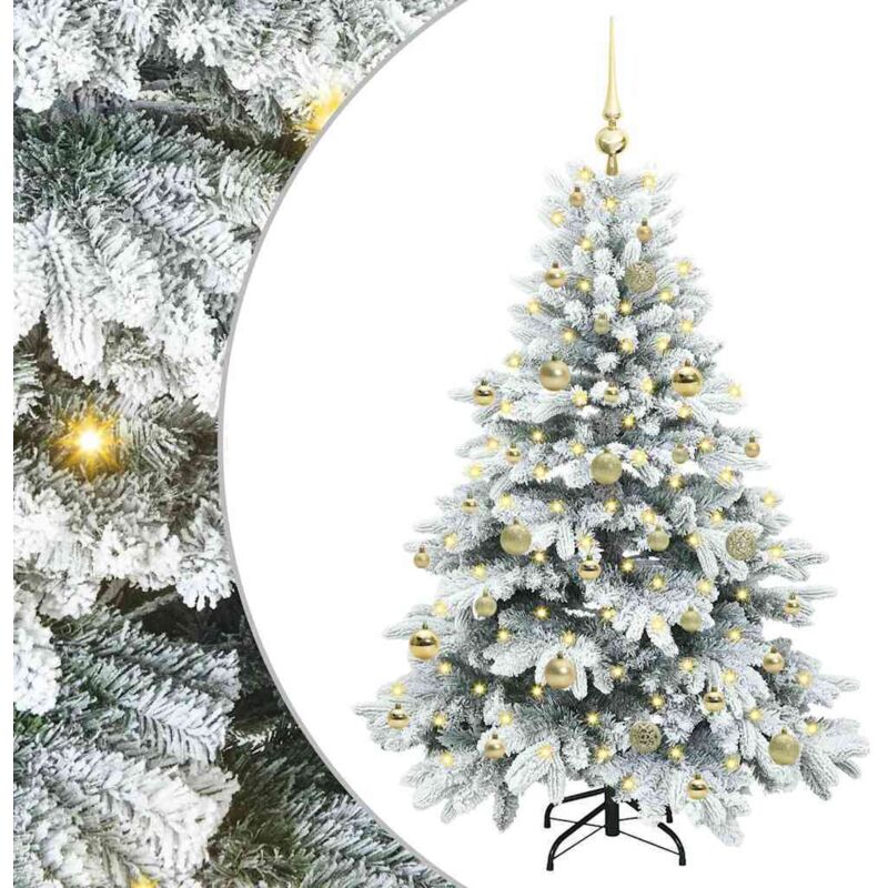 Künstlicher Weihnachtsbaum Mit 150 Leds Grün 150 Cm Pe Und Pvc Vidaxl