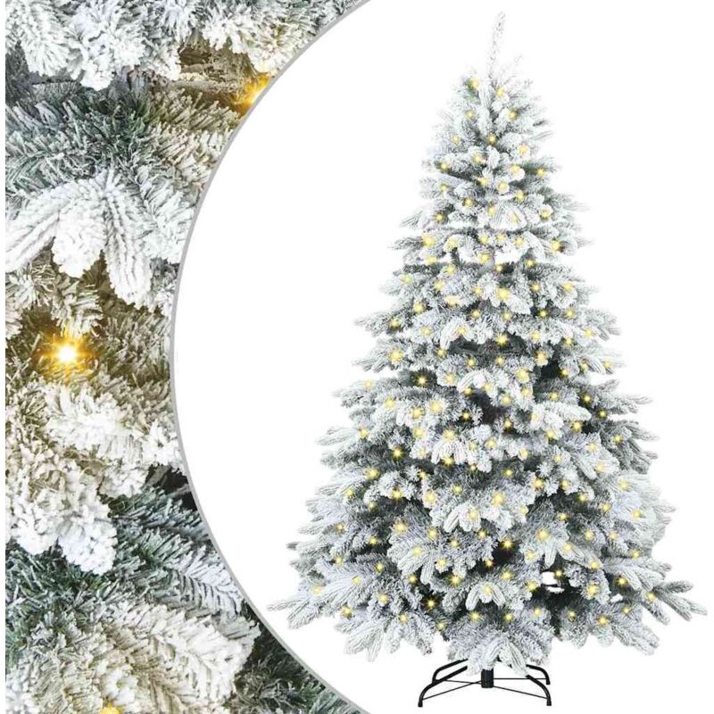 Künstlicher Weihnachtsbaum Mit 300 Leds Grün 180 Cm Pe Und Pvc Vidaxl