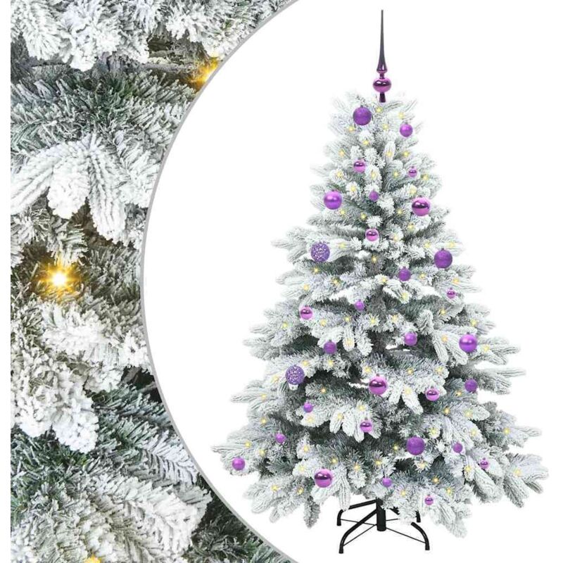 Künstlicher Weihnachtsbaum Mit 150 Leds Grün 150 Cm Pe Und Pvc Vidaxl