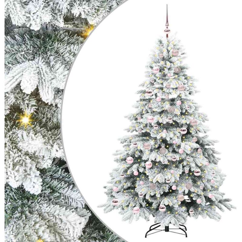 Künstlicher Weihnachtsbaum Mit 300 Leds Grün 180 Cm Pe Und Pvc Vidaxl