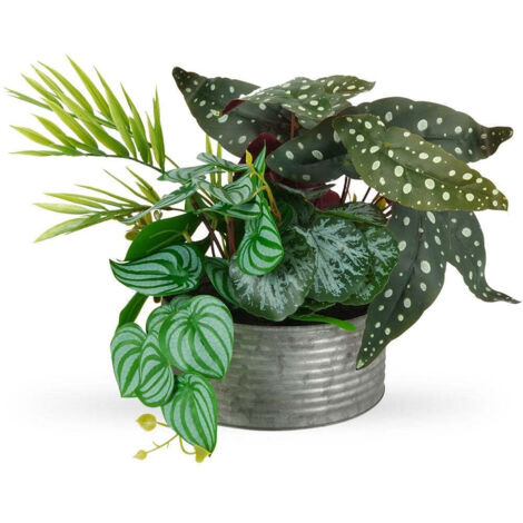 Kunstpflanze Begonia maculata, 28 cm