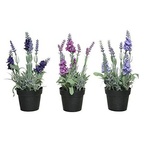 Kunstpflanze lavendel sortierte Farben ø12x25cm