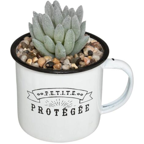 Kunstpflanze mug Metall H10cm - Model 2