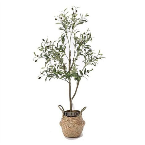 Kunstpflanze Olivenbaum Höhe 120 cm grüne Farbe FUIENKO