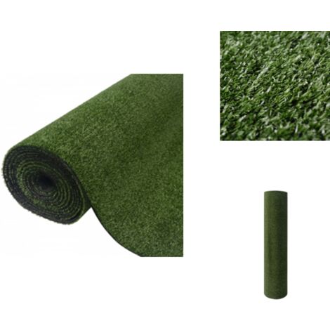 Kunstrasen 7/9 mm 1x20 m Grün - Kunstgras - Kunstrasen - Gartendekoration - Terrassenbelag - Hundezone