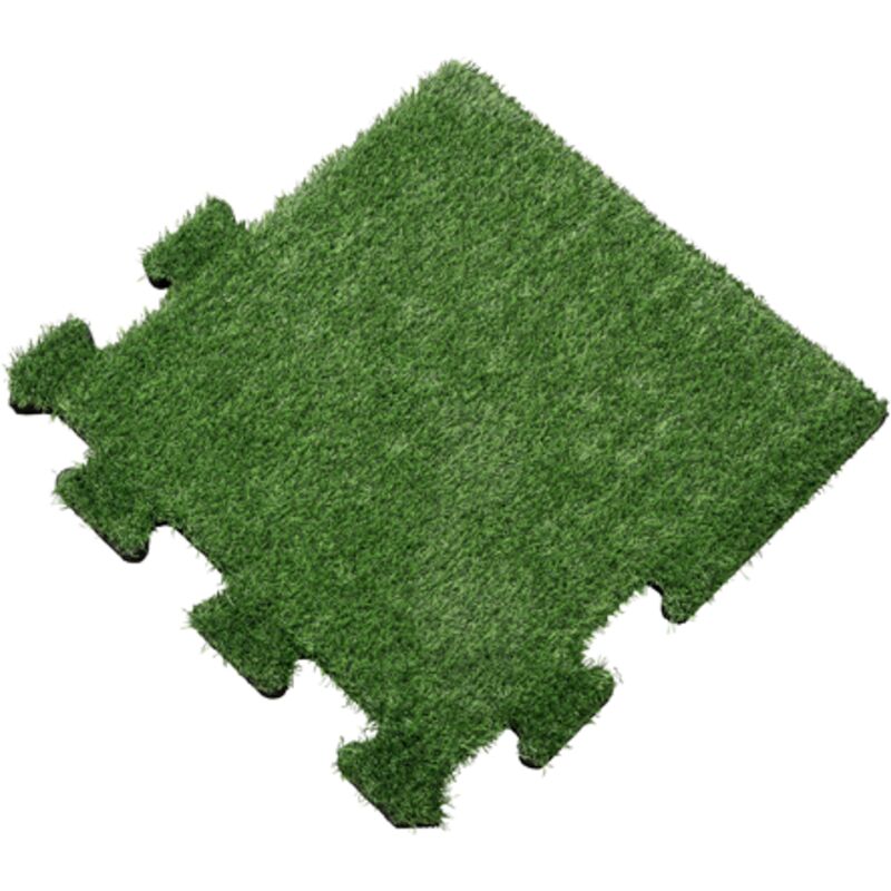 Vivol - Kunstrasen Puzzle-fliesen - 50x50 Cm - 30mm - Seitenstück