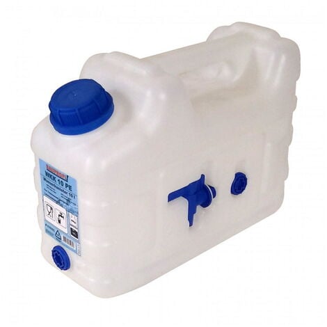 LeapBeast Wasserkanister Faltbar 10L, Wiederverwendbare Wassertank 4er Set  - BPA-Frei - Transparent - mit Wasserhahn - Sicheren Trinkwasser-Notvorrat