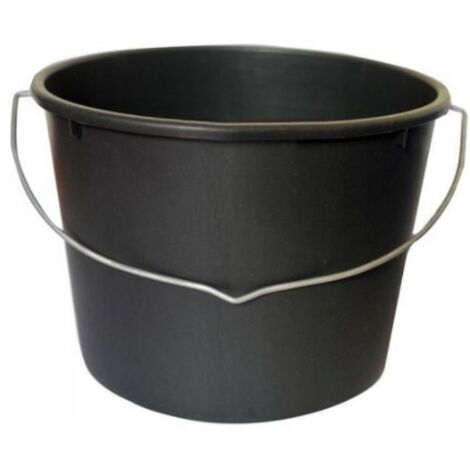 Kunststoff-Baueimer, 12 Liter, schwarz