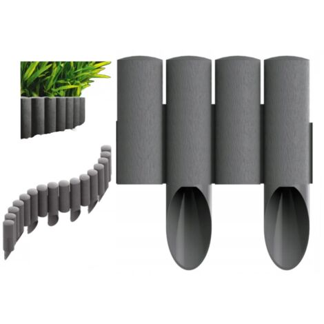 Kunststoff-Gartenpalisade, grafit, 2,4 m