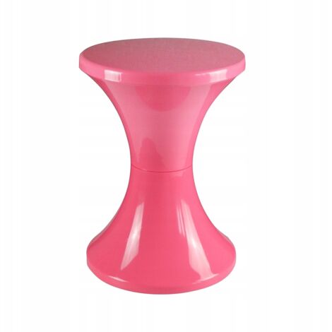 Kunststoff-Sanduhrhocker, poliertes Produkt, Rosa