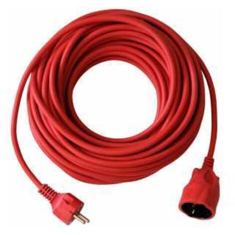 Kunststoff-Verlängerung Rot 20m H05VV-F 3G1,5
