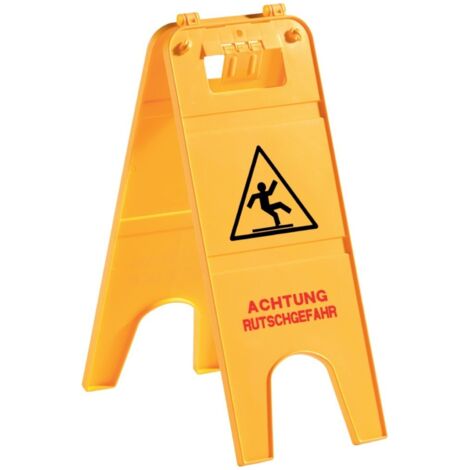 Kunststoff Warnschild Achtung Rutschgefahr