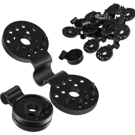 Kunststoffclips für Schattierungsgewebe, Sonnenschutzclips aus Kunststoff, Schattierungsnetze, schwarze Clips für Gewächshaus, Außenbereich, Garten