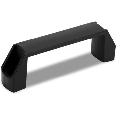 Kunststoffgriff, 180 mm Lochabstand – Bogengriff, Tragegriff, Ersatzgriff in Schwarz