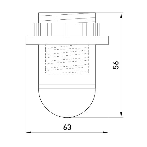 KUNSTSTOFFHALTER MIT E14-RING, WEISS