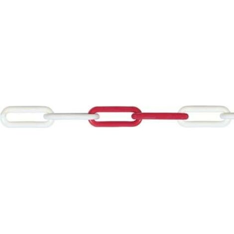 Kunststoffk. Polyethylen rot-weiss 6,0 Bundw.50m