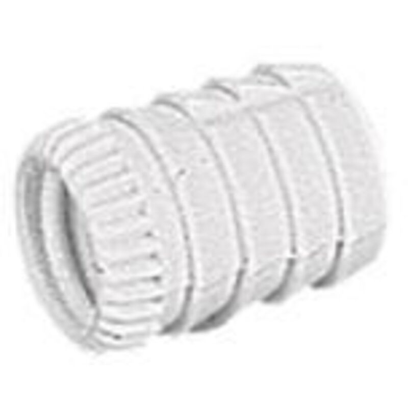 Muffe Nr.49 für Gewinde M6 d 8mm , Kunststoff weiß