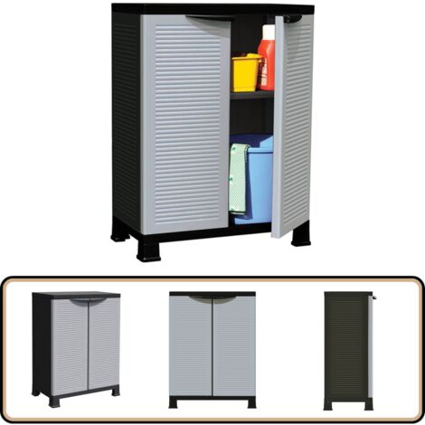 Kunststoffschrank 68x39x92 cm - Aufbewahrungsbox - Garderobe - Regal - Werkzeugschrank - Kunststoffeinrichtung