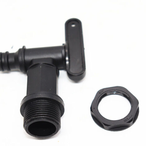 Kunststofftankhahn, IBC-Wasserspeicherbox-Adapter, Gartenschlauchhahn-Adapter, für Regenwassernutzung, Kraftstofftank (Kunststoff)