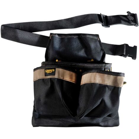 Kuny's PK-1836 5-Pocket Framer's Nail and Tool Pouch with Belt for Professional Construction and Carpentry Use