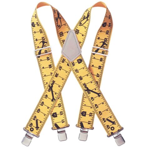 Kuny's SP-15YT Yellow Tape Measure with 2-inch Wide Braces