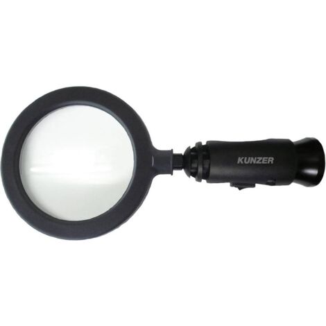 Kunzer 7LL01 Lente LED Nera 3x Ingrandimento 14 LEDs
