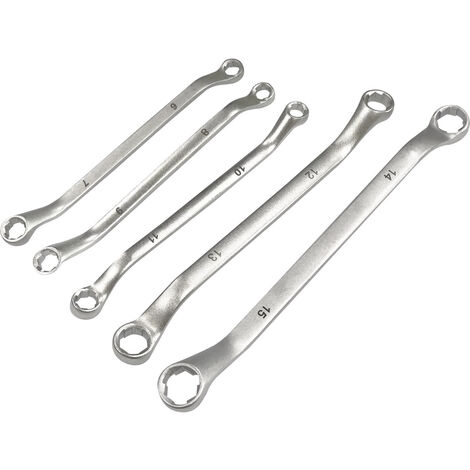 Kunzer 7SLS05  Doppel-Ringschlüssel-Satz  Schlüsselweite (Metrisch) 6 - 15 mm