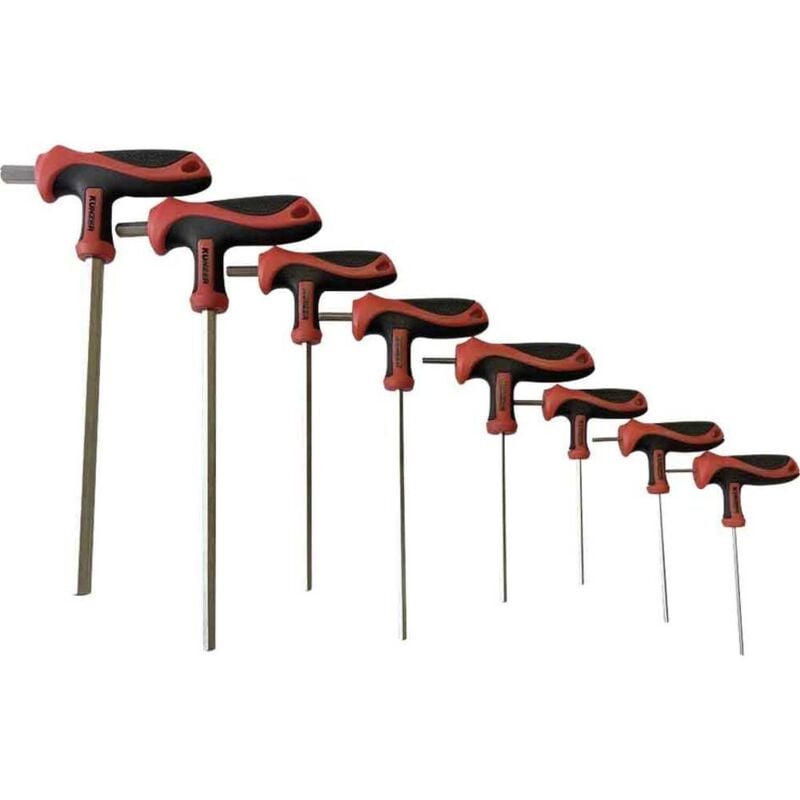 Kunzer - 7TGSI08 pour l'atelier Clé coudée pour vis à 6 pans creux 6 pans intérieurs