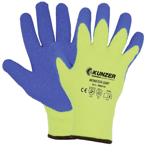 Kunzer 9MG09  Latex Arbeitshandschuh Größe (Handschuhe): 9, L EN 388, EN 407    1 Paar
