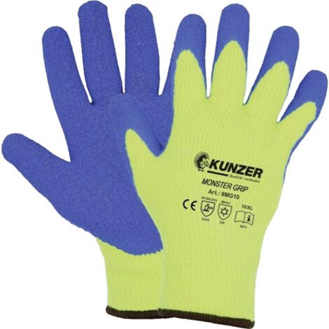 Kunzer 9MG10 Latex Gants de travail Taille: 10, XL EN 388, EN 407 1 paire(s)