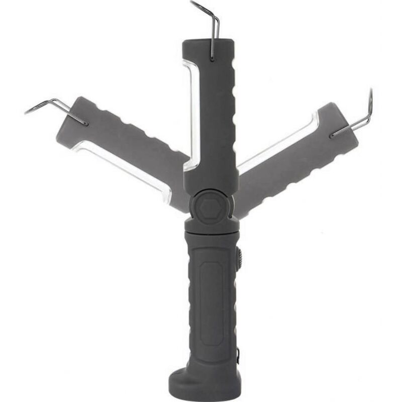 Kunzer Lámpara de trabajo LED negra potente y portátil