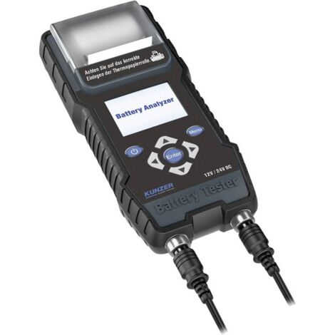 Kunzer Testeur de batterie de voiture 24 V, 12 V 250 mm x 110 mm x 60 mm A162002