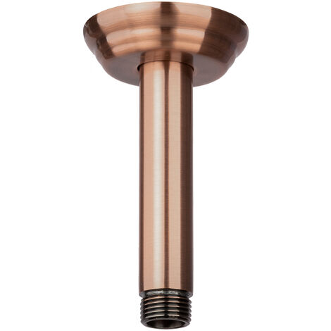 Kupfer Brausearm Nostalgie Deckenarm Rote Bronze 10cm für Duschkopf