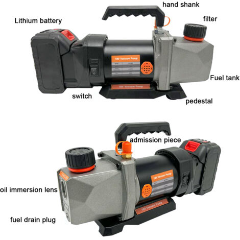 Kupfer bürstenlose Motor -Direktstrom -Vakuumpumpe Tragbare Auto -Lithiumpumpen kompatibel mit Makita -Batterie