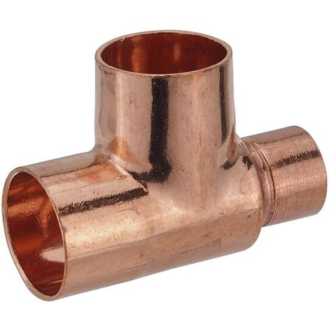 Kupfer-Löt-T-Stück - 22 x 15 x 15 mm - mit DVGW-Zulassung