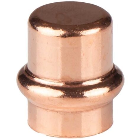 FRABO Kupfer Pressfitting Kappe 15 mm V+M-Kontur DVGW