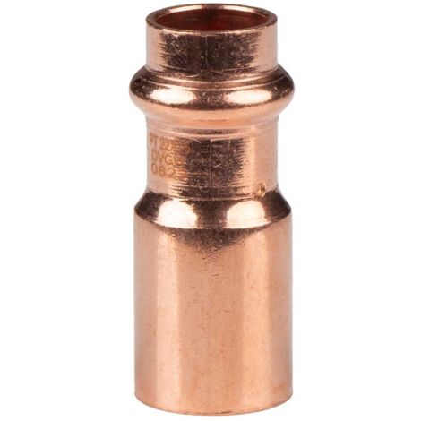 Kupfer Pressfitting Reduzierstück 18 x 15 mm V+M-Kontur DVGW