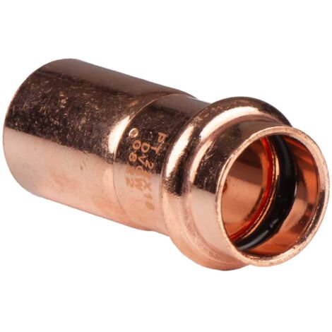 Kupfer Pressfitting Reduzierstück 22 x 18 mm V+M-Kontur DVGW