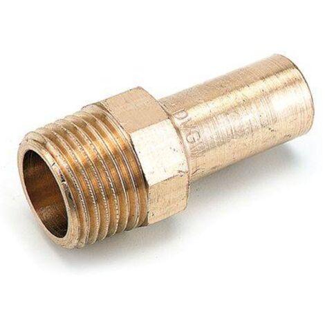 Kupfer Pressfitting Sudo-Press Einsteck-Übergangsverschraubung Außengewinde 15 mm - 1/2" Kontur V DVGW
