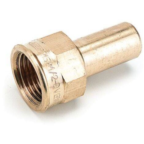Kupfer Pressfitting Sudo-Press Einsteck-Übergangsverschraubung Innengewinde 18 mm - 1/2" Kontur V DVGW