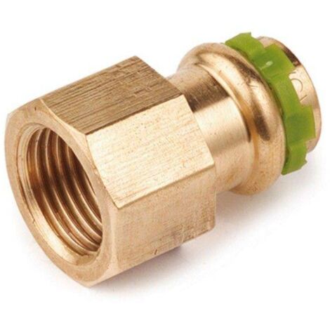 Kupfer Pressfitting Sudo-Press Übergangsverschraubung Innengewinde 15 mm - 3/4" Kontur V DVGW