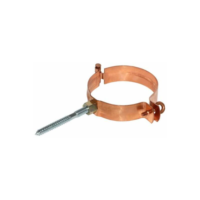 Fallrohrschelle Kupfer 120 mm mit M8//M10 Gewindeanschluss Rohrschelle f/ür Kupfer Regenrohre DN 120 Schraubrohrschelle zur Befestigung von Fallrohren am Geb/äude