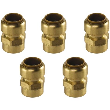 Kupfer Steckfitting Tectite Übergangsverschraubung Innengewinde 22 mm - 3/4" DVGW 5 Stück