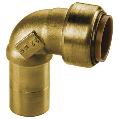 Kupfer Steckfitting Tectite Winkel 90° 18 mm innen/außen lösbar DVGW