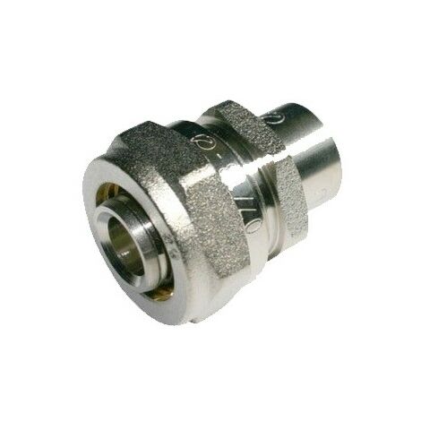 Kupferadapter 18mm-16mm für mehrschichtiges Kompressionsrohr 16mm, ohne dass eine Crimpmaschine erforderlich ist, grau