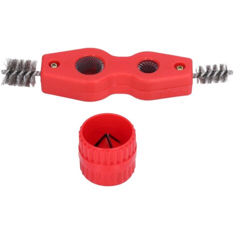 Kupferrohrreiniger und -entgrater, rostbeständiger 4-in-1-Multifunktions-Rohrreiniger für CW- und CCW-Rohre, für Sanitärinstallationen und Rohre