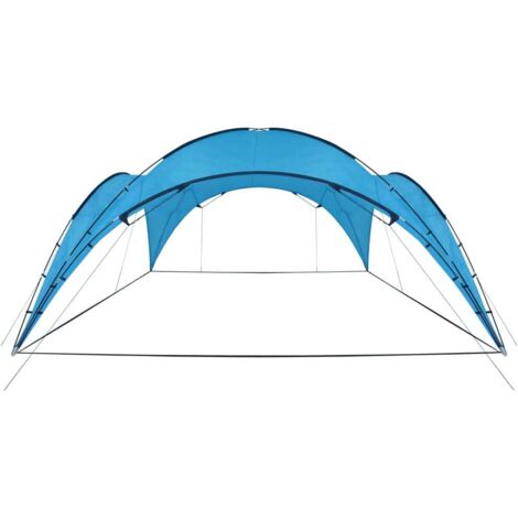 Kuppelpavillon 450x450x265 cm Hellblau vidaXL